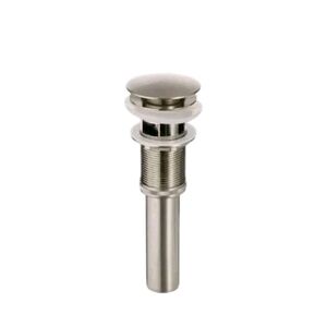 KRAUS Pop-Up Drain with Overflow, Satin Nickel